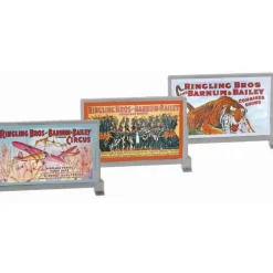 Trains*Lionel 6-22253 O K-Line Ringling Bros. Vintage Billboard Set # 1 (Pack of 3) - Model Train Junction: Quality Parts and Art Supplies