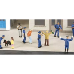 Trains*Lionel 6-21375 O Police Figures Plus Dog (Set of 10) - Model Train Junction: Quality Parts and Art Supplies