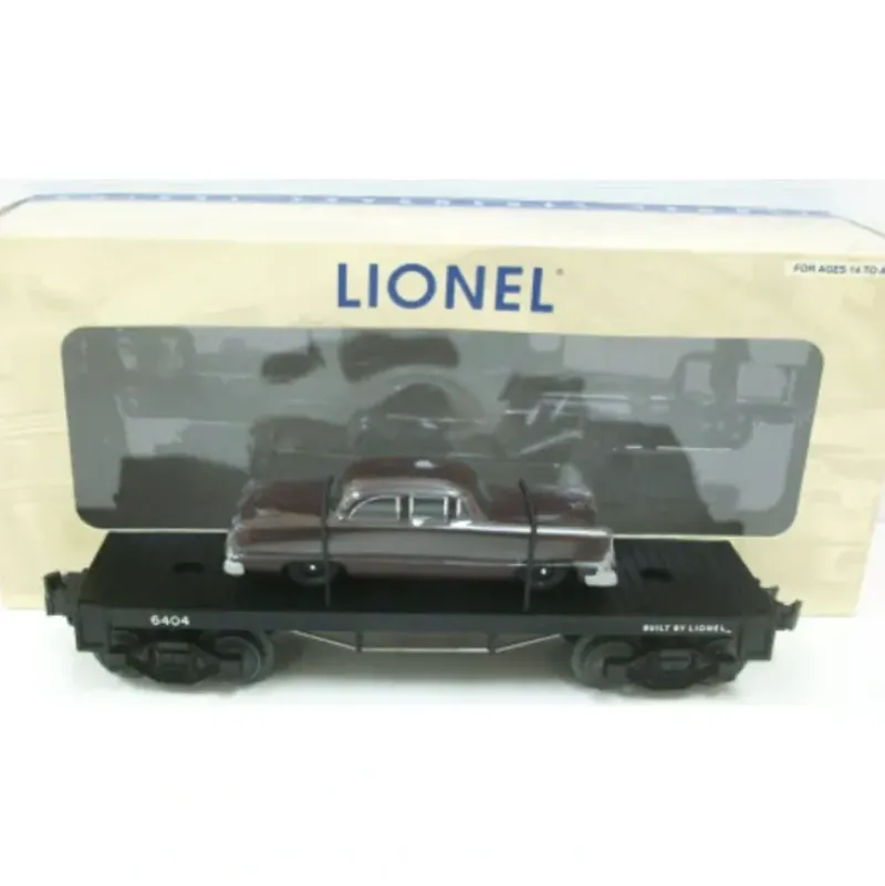 Trains*Lionel 6-39479 O PWC Flatcar with Brown Auto #6404 - Model Train Junction: Quality Parts and Art Supplies