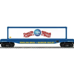 Trains*Lionel 6-22417 O Ringling Bros. Flatcar with Container - Model Train Junction: Quality Parts and Art Supplies