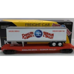 Trains*Lionel 6-22574 O Ringling Bros. Flatcar with Ringling Bros. Trailer #39, #4 - Model Train Junction: Quality Parts and Art Supplies