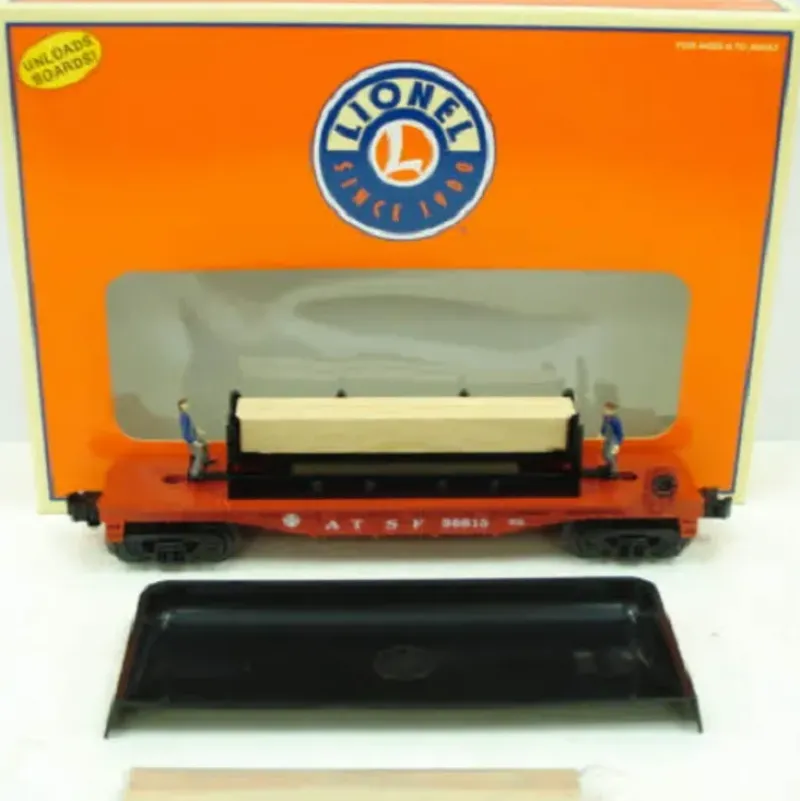 Trains*Lionel 6-36815 O Santa Fe Moe & Joe Operating Flatcar - Model Train Junction: Quality Parts and Art Supplies