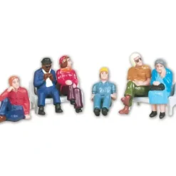 Trains*Lionel 6-21370 O Sitting Figures W/ 2 Benches (Set of 6) - Model Train Junction: Quality Parts and Art Supplies