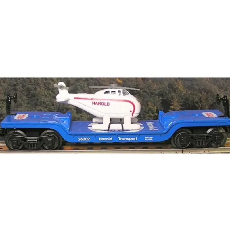 Trains*Lionel 6-26326 O TTT Flatcar w/Harold The Helicopter - Model Train Junction: Quality Parts and Art Supplies