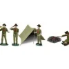 Trains*Lionel 6-37828 O Vintage Boy Scouts Hand-Painted Figures With Tent (Set of 4) - Model Train Junction: Quality Parts and Art Supplies