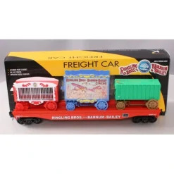 Trains*Lionel 6-21238 Ringling Bros. Flatcar w/3 Wagons - Model Train Junction: Quality Parts and Art Supplies