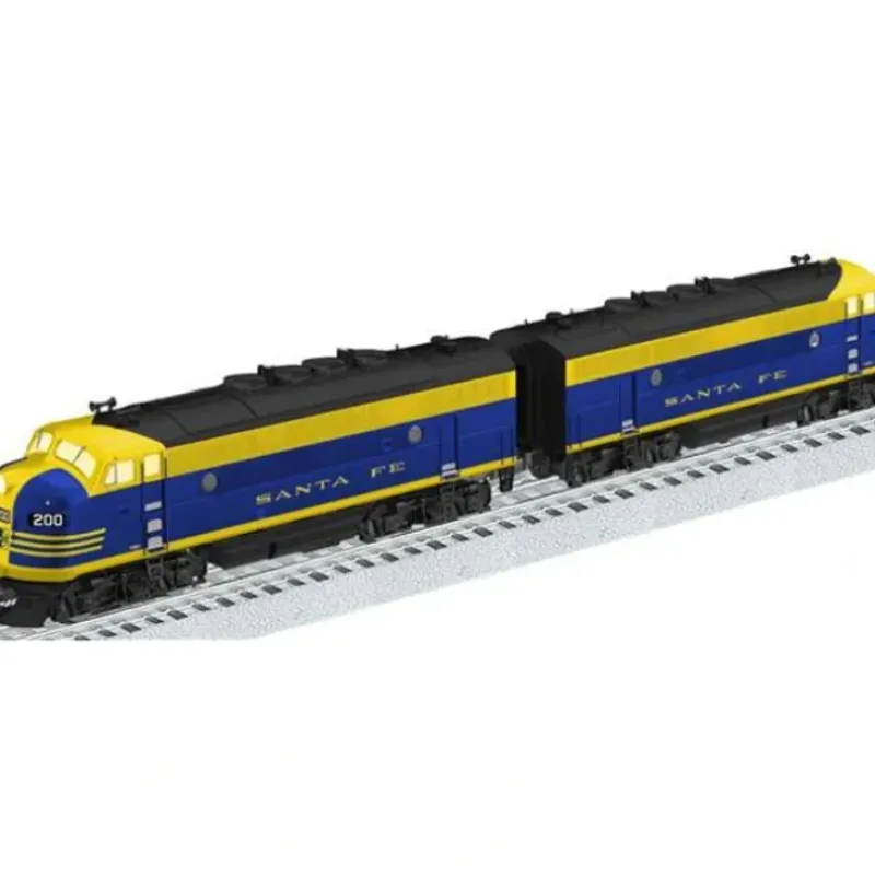 Trains|Lionel 6-34635 Santa Fe 'Cat Wiskers' Legacy F3 A-A Diesel Locomotive #200/#201 - Model Train Junction: Quality Parts and Art Supplies