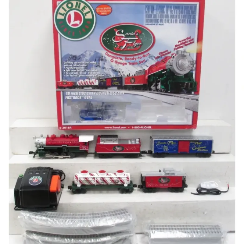 Trains*Lionel 6-30164 Santa's Flyer Christmas O Gauge Steam Train Set - Model Train Junction: Quality Parts and Art Supplies