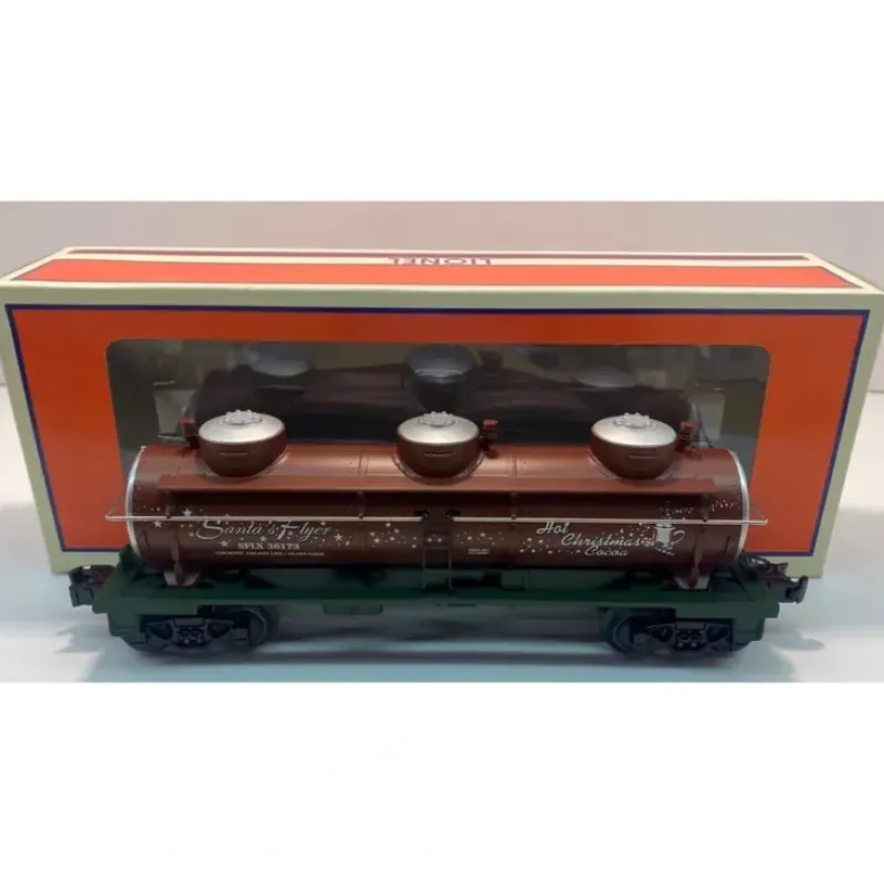 Trains*Lionel 6-36173 Santa's Flyer Hot Cocoa 3-Dome Tank Car O - Model Train Junction: Quality Parts and Art Supplies