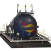 Trains*Lionel 6-37808 Sunoco Dark Blue Spherical Oil Tank - Model Train Junction: Quality Parts and Art Supplies