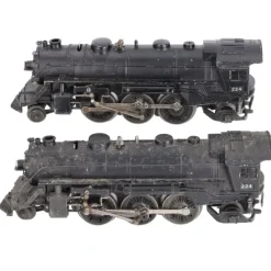 Trains|Lionel 224 Vintage O 2-6-2 Die-Cast Steam Locomotives (2) VG - Model Train Junction: Quality Parts and Art Supplies