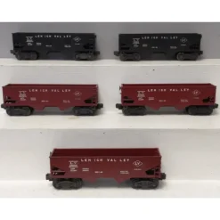 Trains*Lionel 6456 Vintage O Gauge Lehigh Valley 2-Bay Hopper Cars [5] VG - Model Train Junction: Quality Parts and Art Supplies