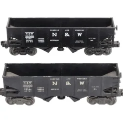 Trains*Lionel 3456 Vintage O Norfolk & Western Operating Hoppers #22000 (2) EX - Model Train Junction: Quality Parts and Art Supplies