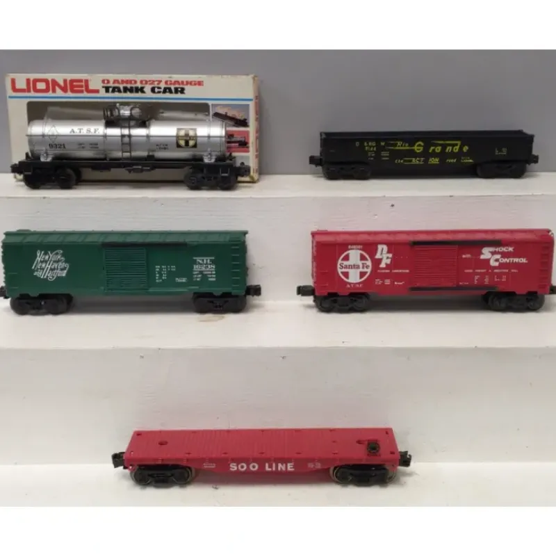 Trains|Lionel & Other O Assorted Freight Cars: 9144, 16238, 648901, 9321 [5] VG - Model Train Junction: Quality Parts and Art Supplies