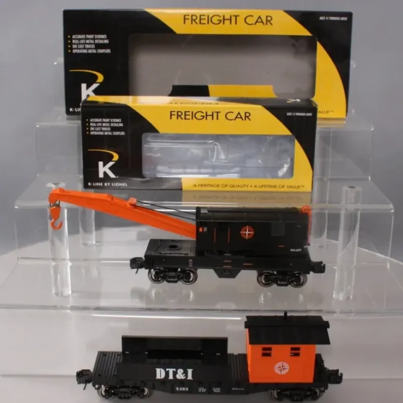 Trains*Lionel K-Line 6-21646 Detroit Toledo & Ironton Work Crane & Boom Car Set - Model Train Junction: Quality Parts and Art Supplies