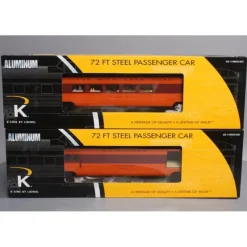 Trains*Lionel K-Line 6-22277 Milw. Rd. Hiawatha 18" Passenger Car (Set of 2) - Model Train Junction: Quality Parts and Art Supplies