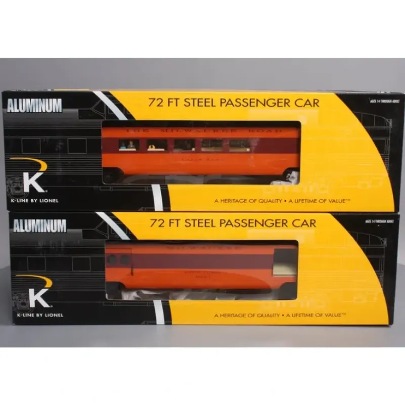 Trains*Lionel K-Line 6-22277 Milw. Rd. Hiawatha 18" Passenger Car (Set of 2) - Model Train Junction: Quality Parts and Art Supplies