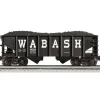 Trains*Lionel K-Line 6-22447 O Wabash Die Cast 2-Bay Ribbed Hopper Car #37751 - Model Train Junction: Quality Parts and Art Supplies