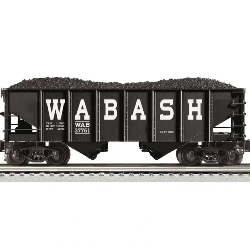 Trains*Lionel K-Line 6-22447 O Wabash Die Cast 2-Bay Ribbed Hopper Car #37751 - Model Train Junction: Quality Parts and Art Supplies