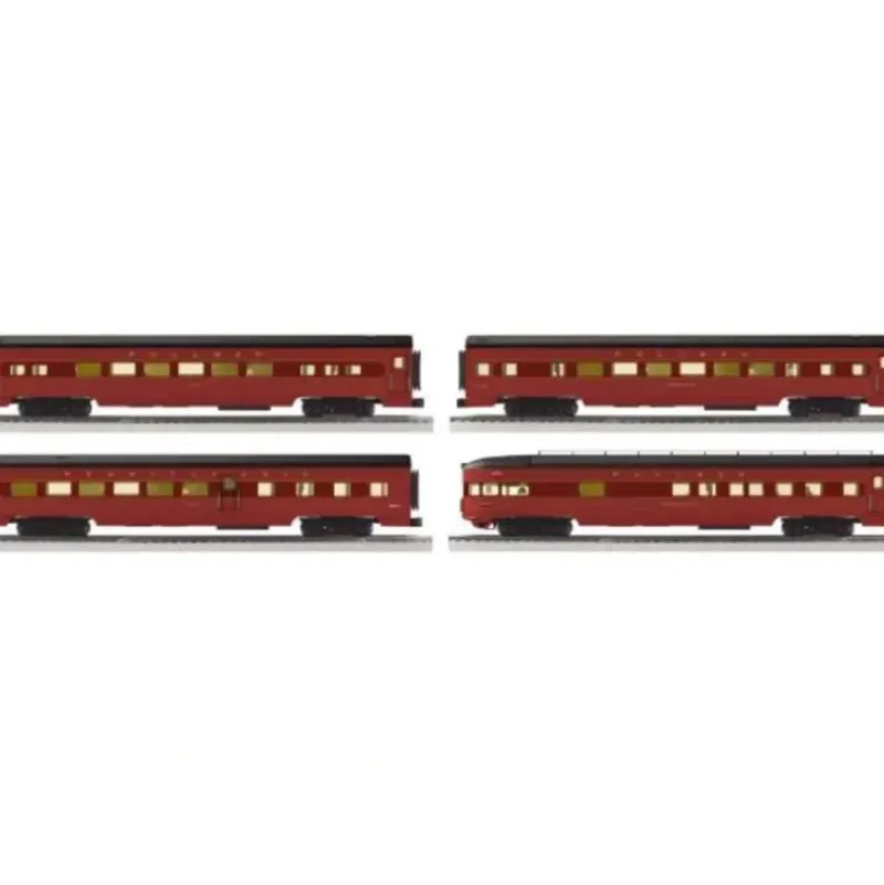 Trains*Lionel K-Line 6-22433 PRR Broadway Limited 18" 4 Car Aluminum Passenger Set - Model Train Junction: Quality Parts and Art Supplies