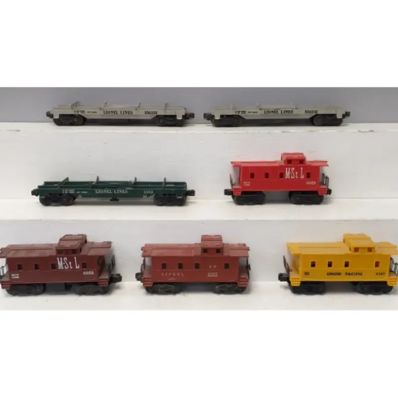 Trains*Lionel Vintage O Assorted Freight Cars: 6167, 6059, 6357, 336155, 3362 [7] VG - Model Train Junction: Quality Parts and Art Supplies