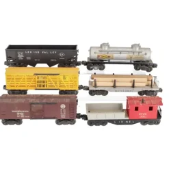 Trains*Lionel Vintage O Gauge Freight Cars: X6454, 6456, 2465, 6119, 6656, 2411 [6] VG - Model Train Junction: Quality Parts and Art Supplies