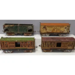 Trains*Lionel Vintage Standard Gauge Tinplate Freight Cars: 213, 213, 214, 216 [4] - Model Train Junction: Quality Parts and Art Supplies