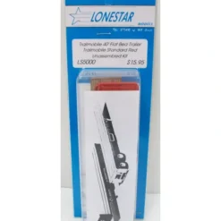 Trains*Lonestar Models LS5000 HO Trailmobile 40' Red Flatbed Trailer Standard Kit - Model Train Junction: Quality Parts and Art Supplies