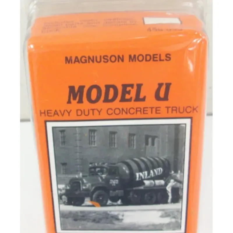 Trains*Magnuson Models 439-938 1:87 HO Heavy Duty Concrete Truck Kit - Model Train Junction: Quality Parts and Art Supplies