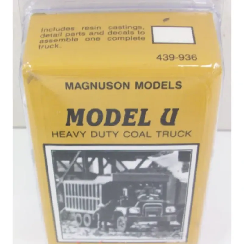 Trains*Magnuson Models 439-936 Heavy Duty Coal Truck (Model U) Resin Kit - Model Train Junction: Quality Parts and Art Supplies