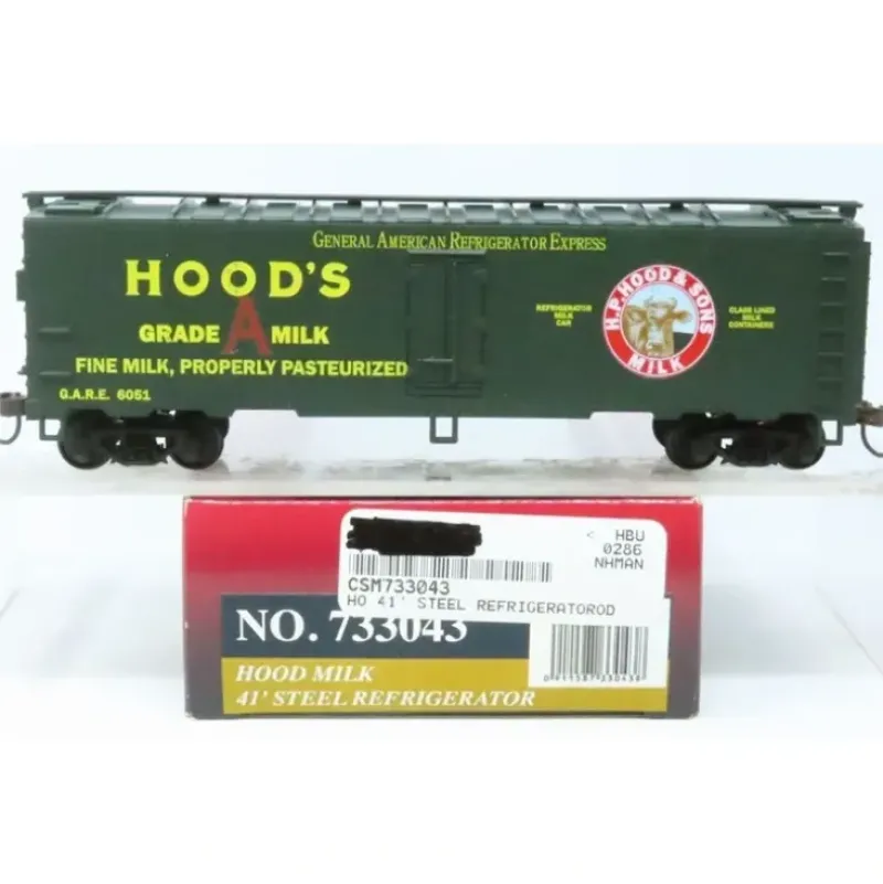 Trains*Mantua 733043 HO 41' Steel Reefer, Hood Milk - Model Train Junction: Quality Parts and Art Supplies