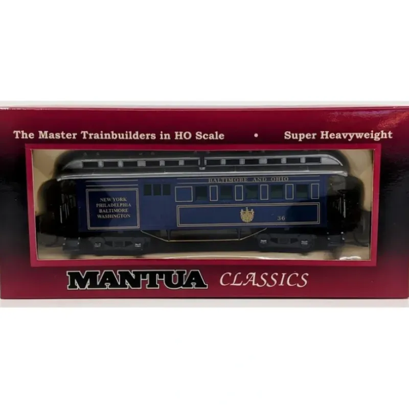Trains*Mantua 720525 HO Scale Baltimore & Ohio Old Time 1890 Combine Car #36 - Model Train Junction: Quality Parts and Art Supplies