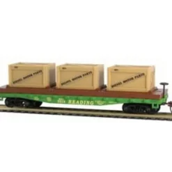 Trains*Mantua 727002 HO Scale Reading 40' Flatcar w/Crates #9316 - Model Train Junction: Quality Parts and Art Supplies