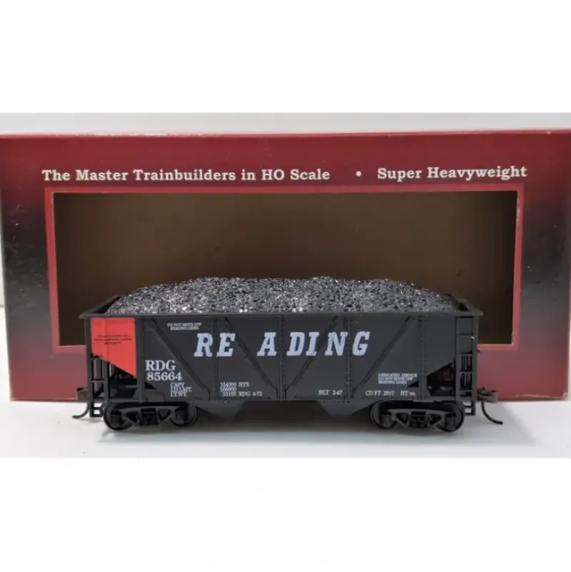 Trains*Mantua 729621 HO Scale Reading Orang Panel 36' Hopper w/Coal # 85664 - Model Train Junction: Quality Parts and Art Supplies