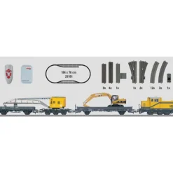 Trains*Marklin 29181 Construction Site HO Gauge Diesel Starter Train Set - Model Train Junction: Quality Parts and Art Supplies