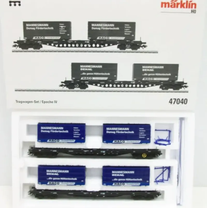 Trains*Marklin 47040 DB Flatcar Set - Model Train Junction: Quality Parts and Art Supplies