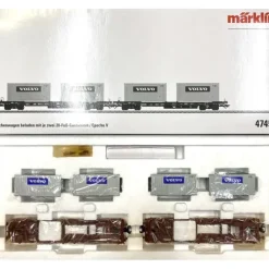 Trains*Marklin 47454 Deep Well 2-Flatcar Set w/Loads - Model Train Junction: Quality Parts and Art Supplies