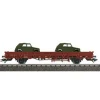 Trains*Marklin 46957 Flatcar with 2 Kurierwagen BW - Model Train Junction: Quality Parts and Art Supplies