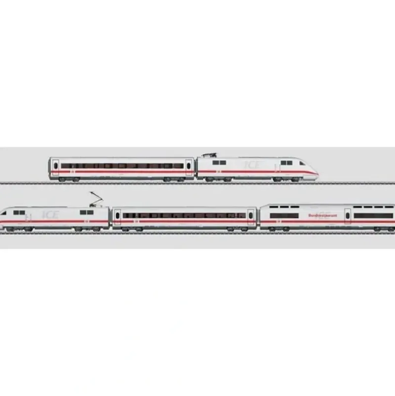 Trains*Marklin 37702 German RR Class 401 ICE 1 Rail Car HO Gauge Electric Train Set - Model Train Junction: Quality Parts and Art Supplies