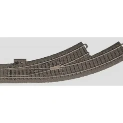 Trains*Marklin 24671 HO C Track R1 14-3/16" Radius 30 Left Hand Curved Switch Turnout - Model Train Junction: Quality Parts and Art Supplies