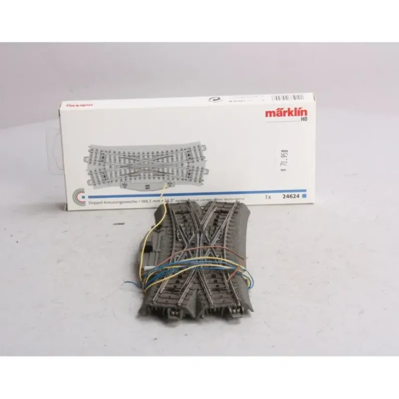Trains*Marklin 24624 HO 7-13/32" Radius 24.3 188,3mmC-Track Double Slip Switch Turnout - Model Train Junction: Quality Parts and Art Supplies