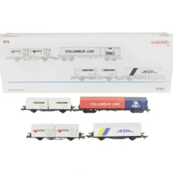 Trains*Marklin 47681 HO Scale Container Transport Set VG/Box - Model Train Junction: Quality Parts and Art Supplies