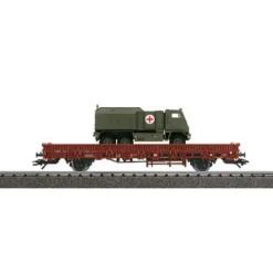 Trains*Marklin 46959 HO Scale Deutsche Bahn Flatcar w/ Transport Truck - Model Train Junction: Quality Parts and Art Supplies