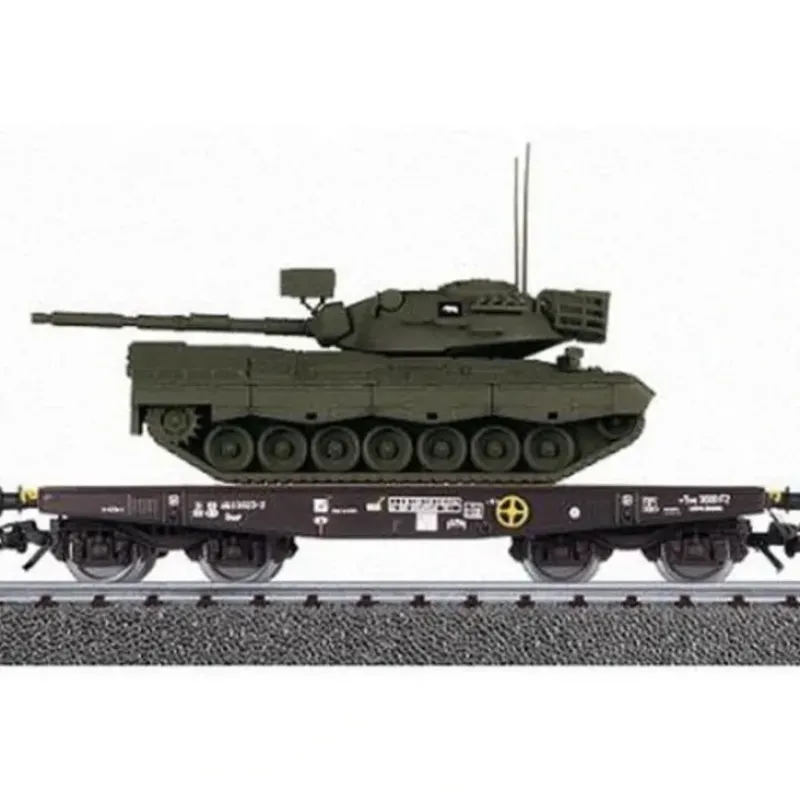Trains*Marklin 48723 HO Scale Deutsche Bahn Flat Car w/ Leopard Tank - Model Train Junction: Quality Parts and Art Supplies