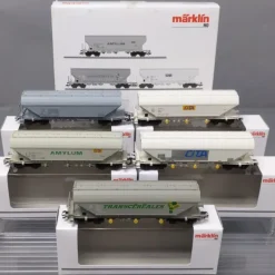 Trains*Marklin 46342 HO Scale Deutsche Bahn Grain Hopper 5-Car Set - Model Train Junction: Quality Parts and Art Supplies