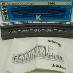 Trains*Marklin 7569 HO Scale K Bridge Ramp 16-3/4R - Model Train Junction: Quality Parts and Art Supplies