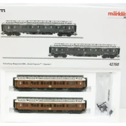 Trains*Marklin 42760 HO Scale Orient Express 2-Car Passenger Set - Model Train Junction: Quality Parts and Art Supplies