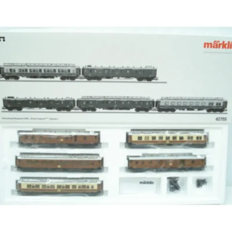 Trains*Marklin 42755 HO Scale Orient Express 5-Car Passenger Set - Model Train Junction: Quality Parts and Art Supplies