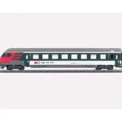 Trains*Marklin 42178 HO Scale SBB CFF FFS Cab Control Express 2nd Class Passenger Car - Model Train Junction: Quality Parts and Art Supplies