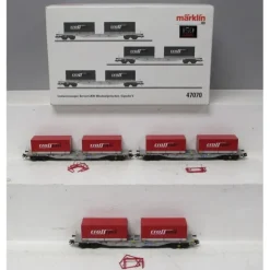 Trains*Marklin 47070 SBB Container Car Set with Load - Model Train Junction: Quality Parts and Art Supplies